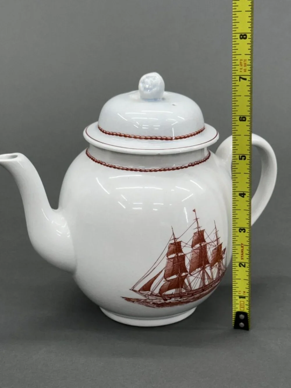 Wedgwood Flying Cloud Teapot Rust Ann McKim 1833 Georgetown Collection England